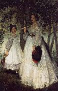 James Jacques Joseph Tissot Two Sisters oil painting artist